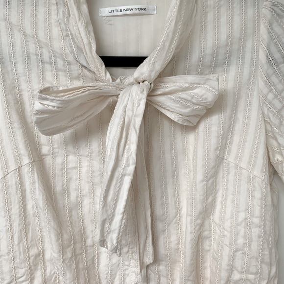 3/$30 Japanese🇯🇵little New York bow pleated dress - Picture 3 of 6